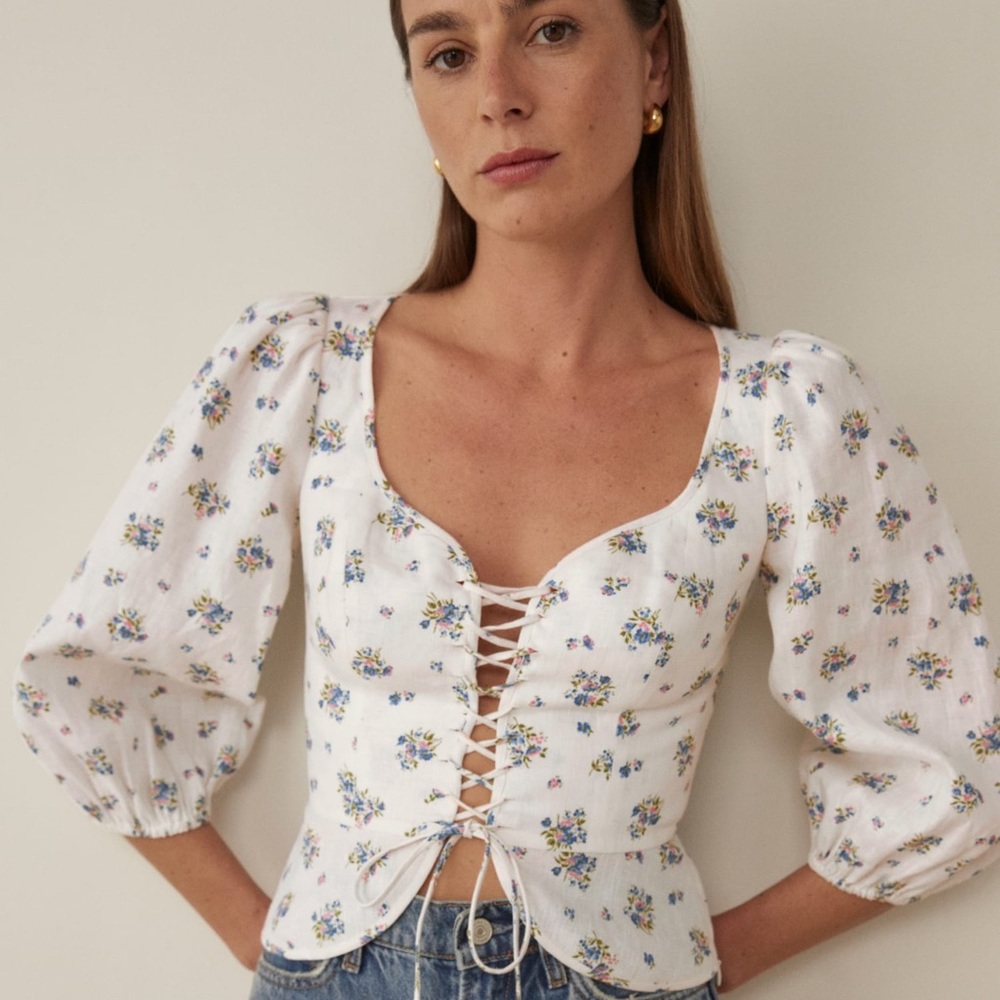 Reformation Linen Top